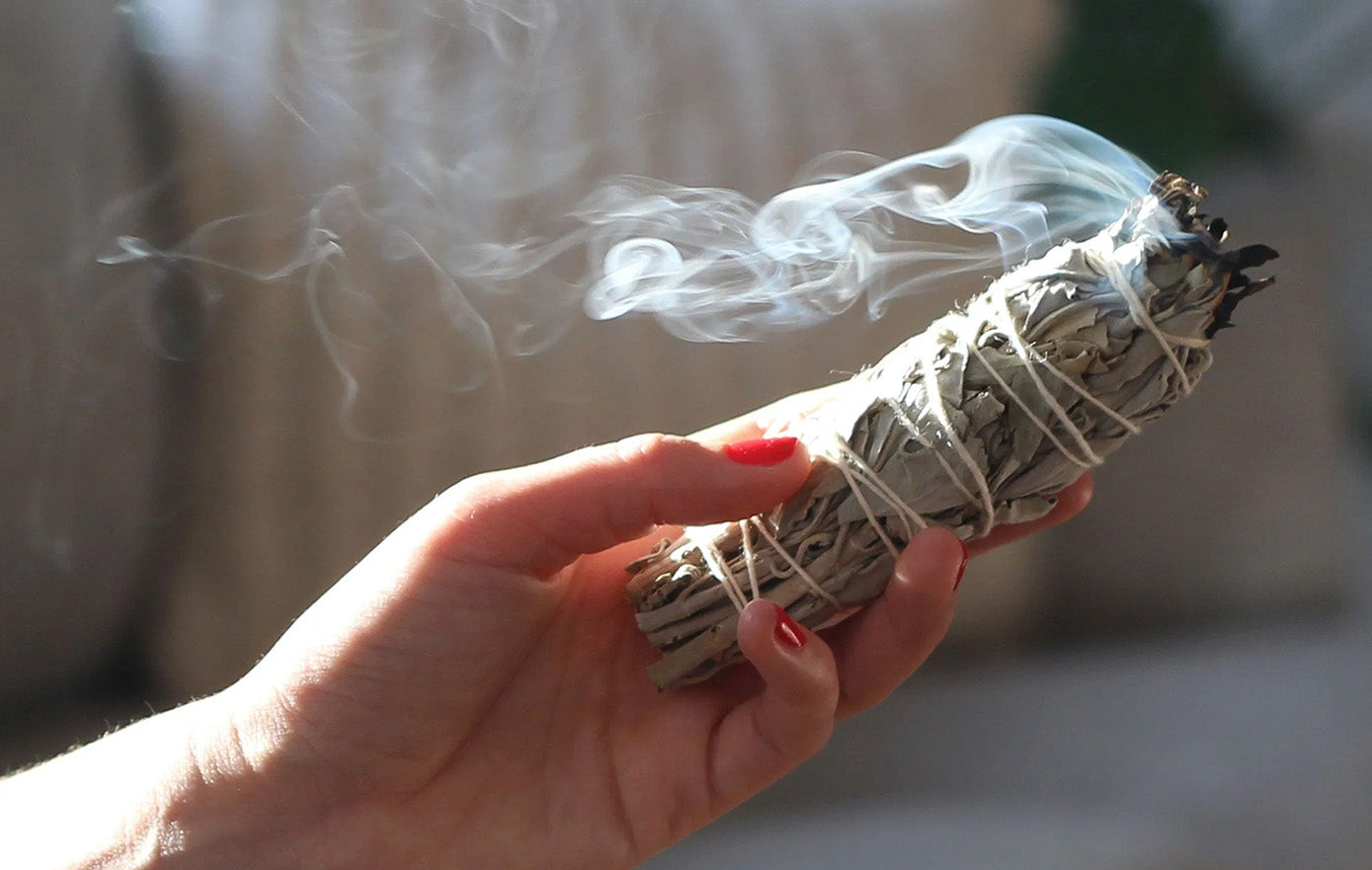 tobacco smudge stick White Sage It is an herb of introspection and inner healing 3 Pack Black Sage Smudge