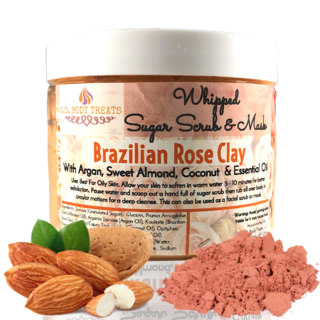 Rose Clay Sugar Scrub and Mask