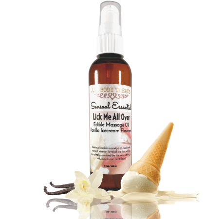 Edible Massage Oil Vanilla Icecream Flavored