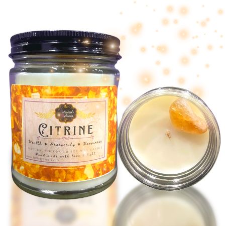 Crystal  Intention/manifestation Candles - Set of 3