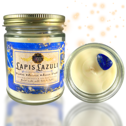 Crystal  Intention/manifestation Candles - Set of 3