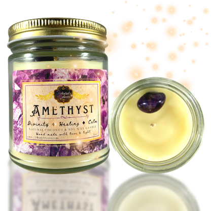Crystal  Intention/manifestation Candles - Set of 3