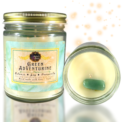 Crystal  Intention/manifestation Candles - Set of 3