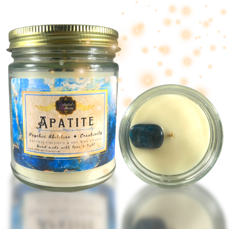 Crystal  Intention/manifestation Candles - Set of 3