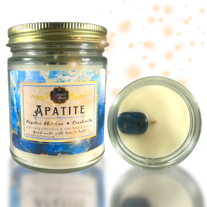 Crystal  Intention/manifestation Candles - Set of 3